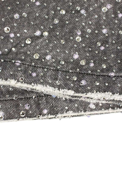 Birth Of Royal Child Swarovski Rhinestone Denim Size 30