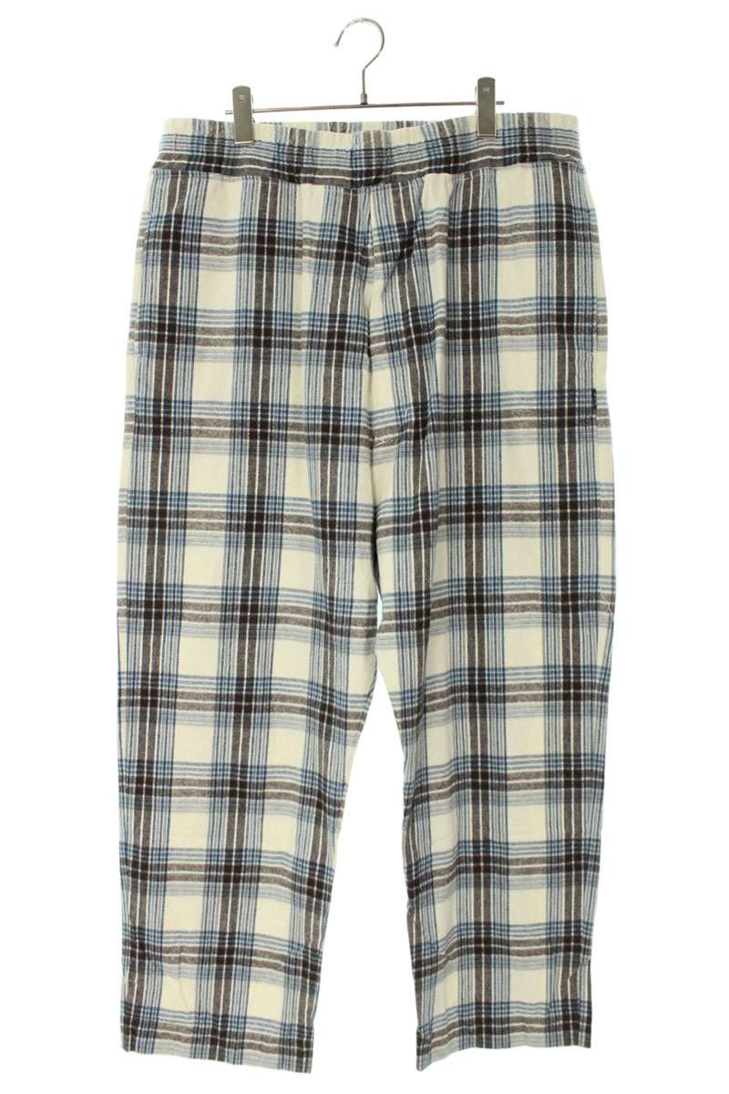 GOD SELECTION XXX Check Long Pants White Size 36