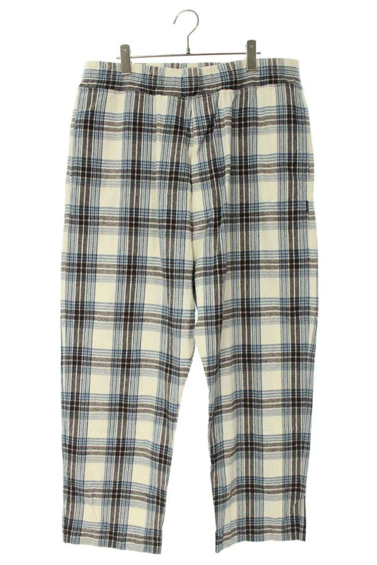 GOD SELECTION XXX Check Long Pants White Size 36