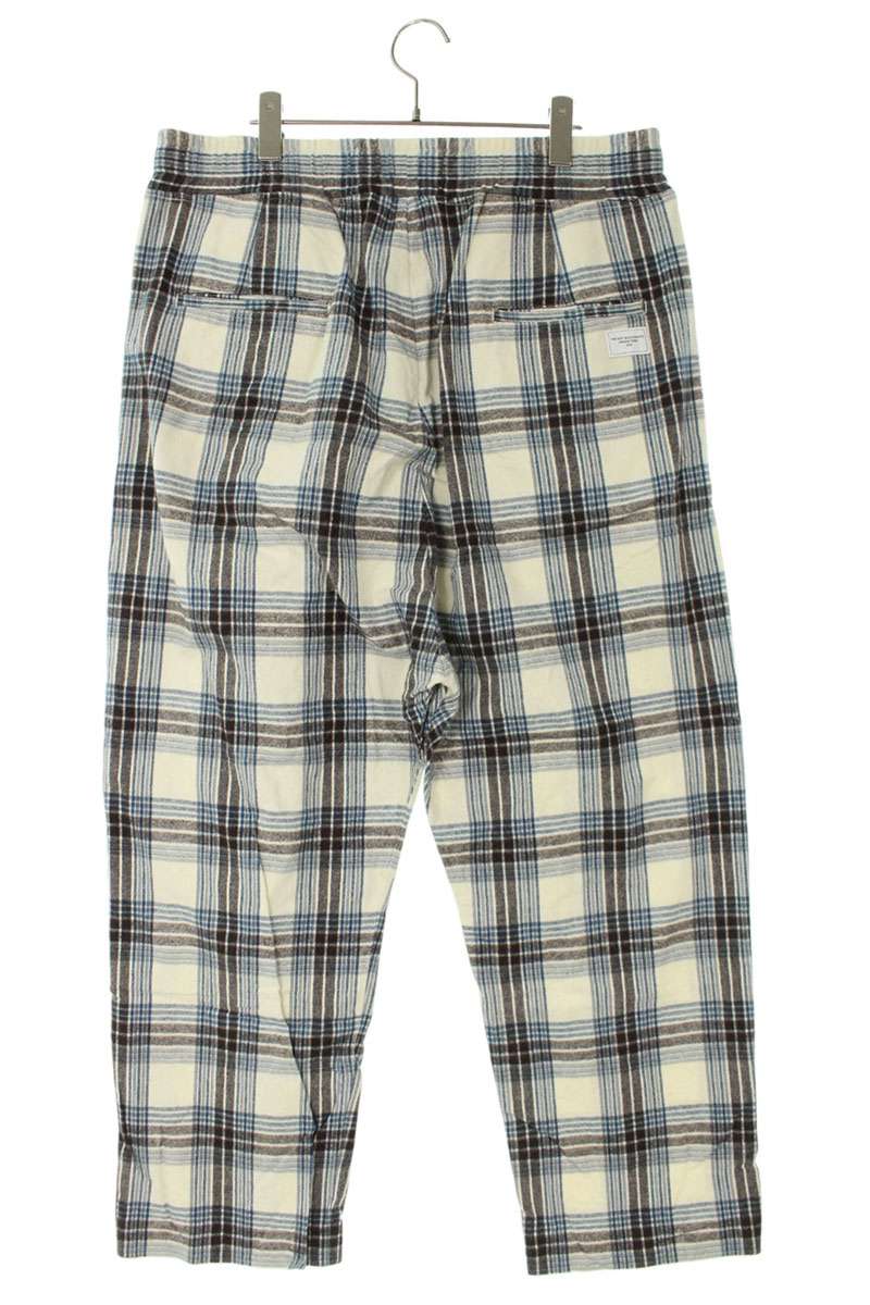 GOD SELECTION XXX Check Long Pants White Size 36