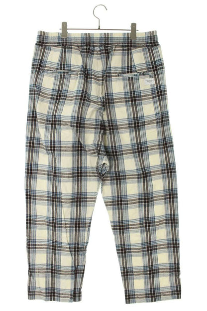 GOD SELECTION XXX Check Long Pants White Size 36