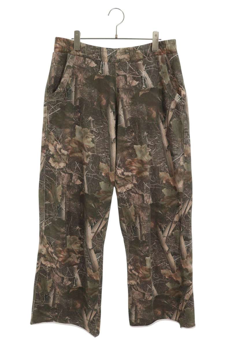 JADED LONDON Cotton Leaf Print Sweatpants Green Size 28