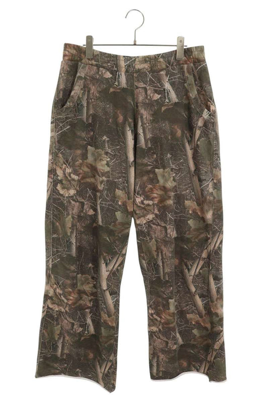 JADED LONDON Cotton Leaf Print Sweatpants Green Size 28