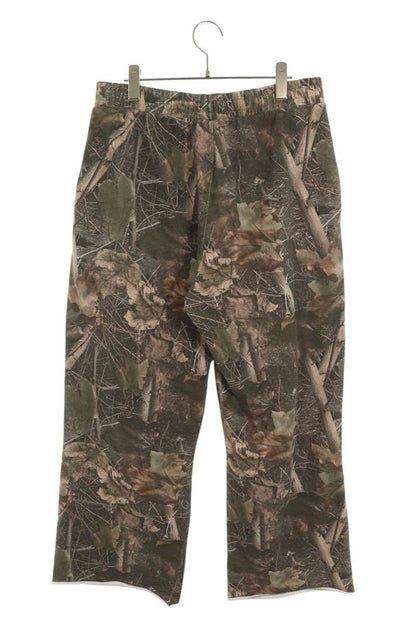 JADED LONDON Cotton Leaf Print Sweatpants Green Size 28