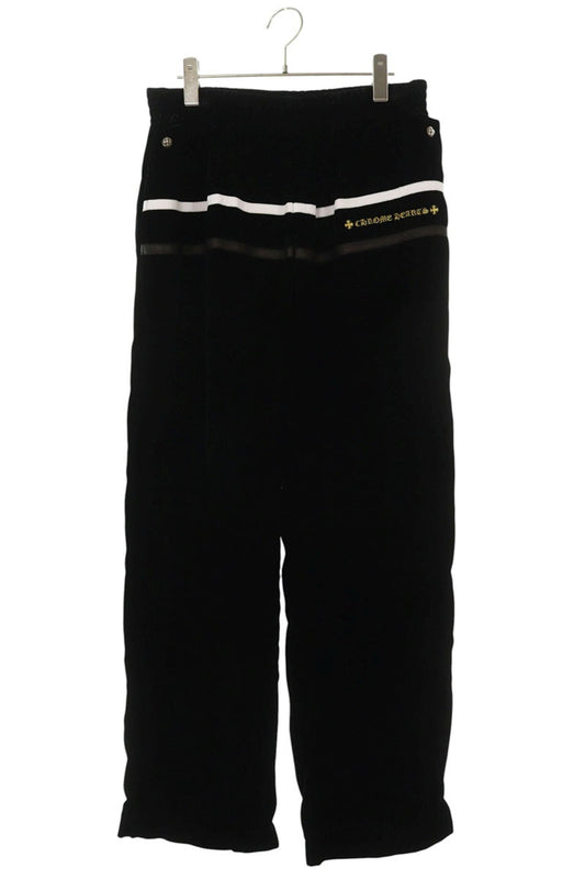 Chrome Hearts VELVET TRACKSUIT PANTS Navy Blue Size 34