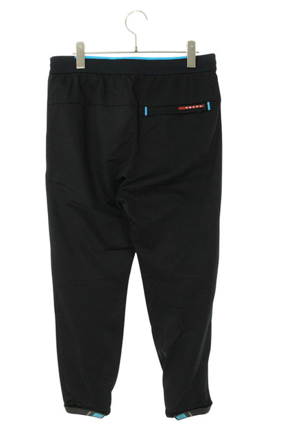 Prada Black & Blue Jersey Track Pants 18SS Size 28