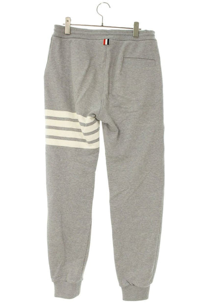 THOM BROWNE Cotton Sweatpants Grey White Size 30