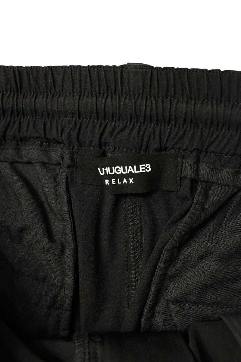 1piu1uguale3 Nylon Cargo Easy Pants Black Size 34