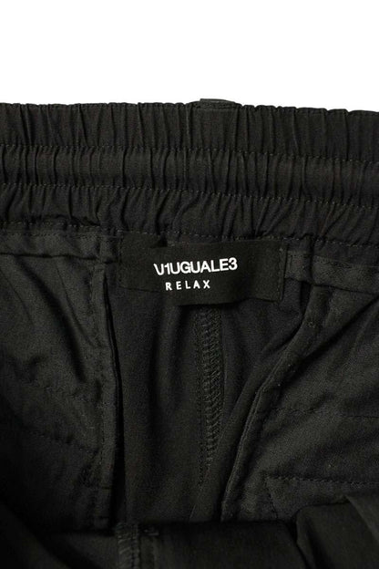 1piu1uguale3 Nylon Cargo Easy Pants Black Size 34