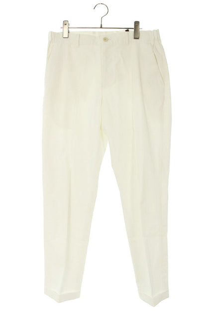 NUMBER M Linen Blend Easy Pants White Size 34