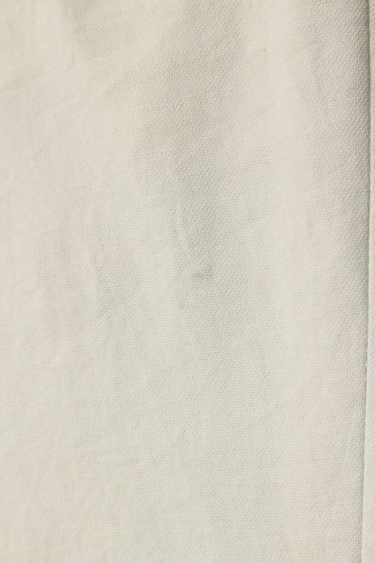 NUMBER M Linen Blend Easy Pants White Size 34