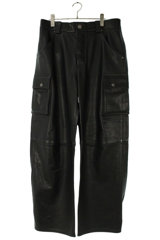 Chrome Hearts ARTICULATED Leather Long Pants Size 34