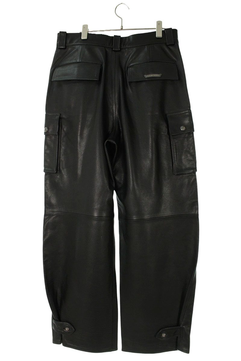 Chrome Hearts ARTICULATED Leather Long Pants Size 34