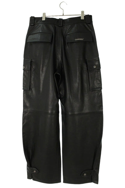 Chrome Hearts ARTICULATED Leather Long Pants Size 34