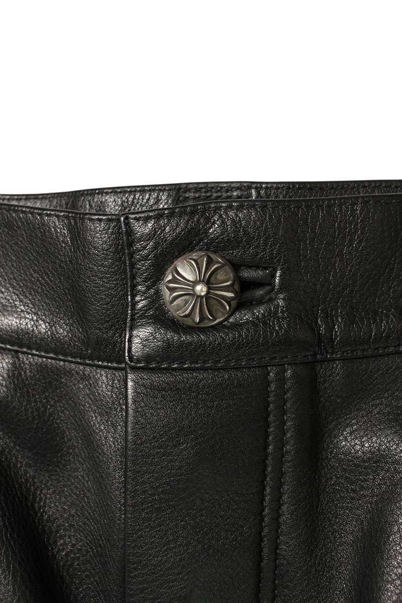 Chrome Hearts ARTICULATED Leather Long Pants Size 34