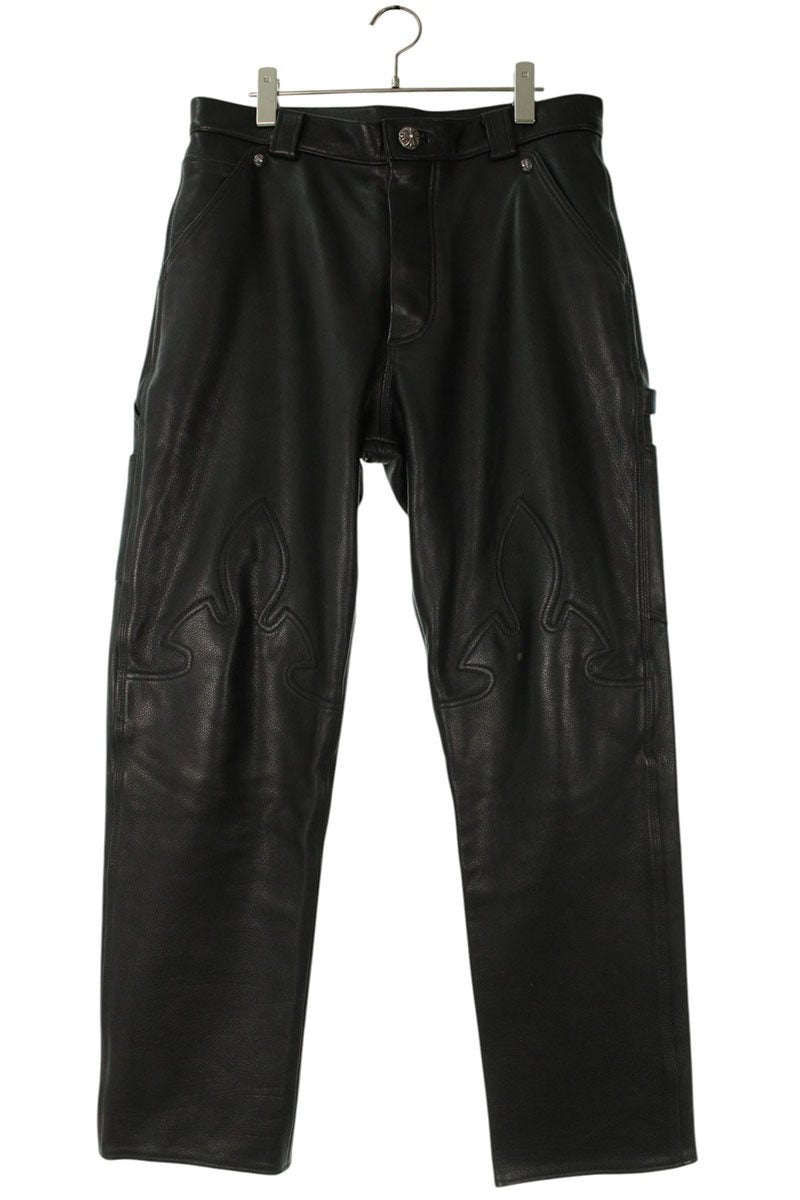 Chrome Hearts CARPENTER FLERKNEE LTHR Cross Ball Size 32