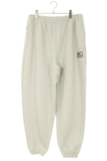 NIKE x Stussy Logo Embroidered Sweatpants Gray Size 34