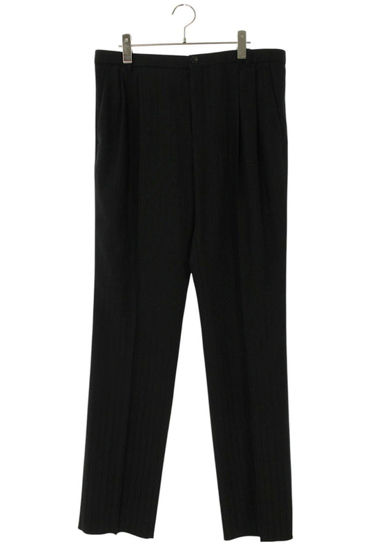 Saint Laurent Paris Striped Long Pants Black Size 50