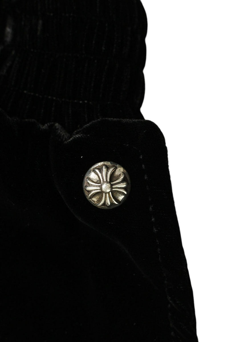 Chrome Hearts Velvet Tracksuit Pants Black Size 30