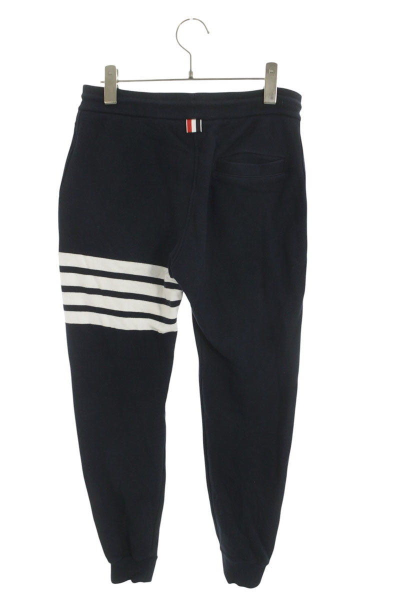 THOM BROWNE 4BAR Cotton Sweatpants Navy Size 28