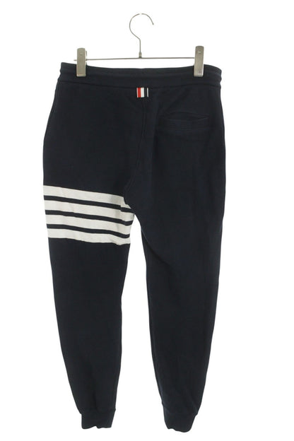 THOM BROWNE 4BAR Cotton Sweatpants Navy Size 28