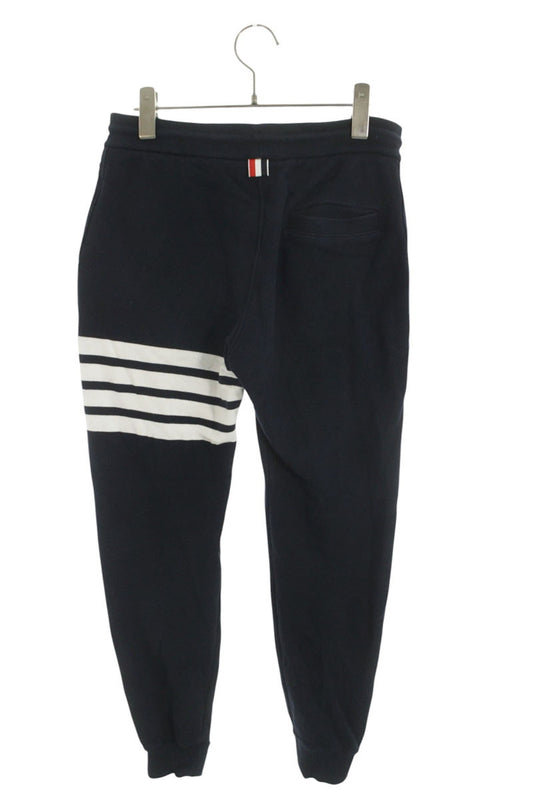 THOM BROWNE 4BAR Cotton Sweatpants Navy Size 28