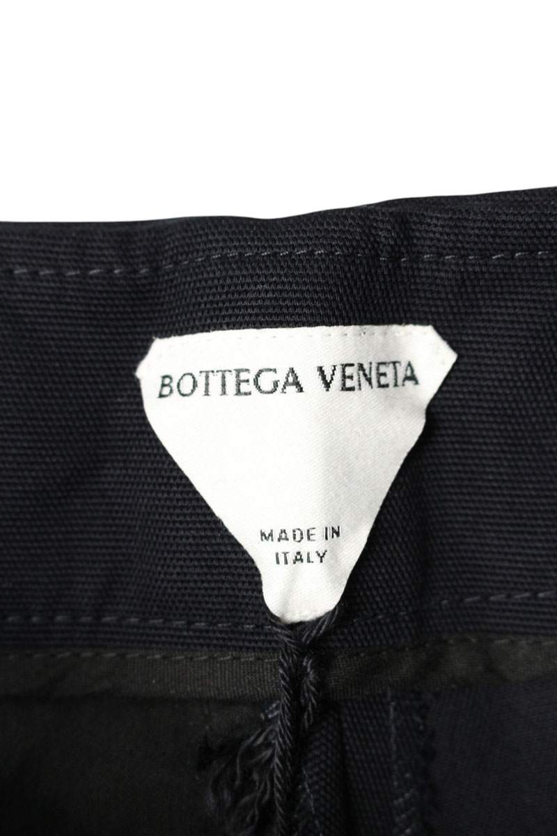 Bottega Veneta Navy Cotton Curved Pants Size 33