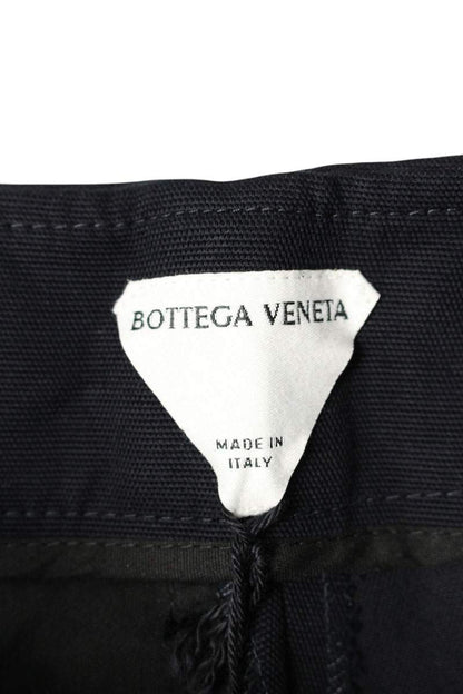 Bottega Veneta Navy Cotton Curved Pants Size 33