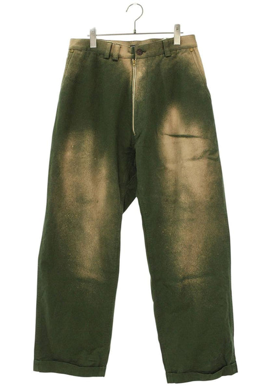 LES SIX 26SS Dyed Cotton Front Zip Pants Size 30