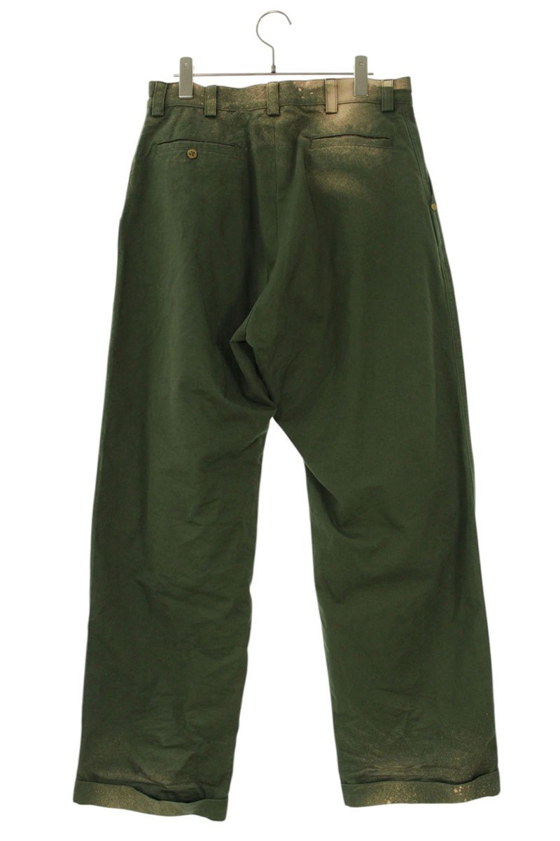 LES SIX 26SS Dyed Cotton Front Zip Pants Size 30
