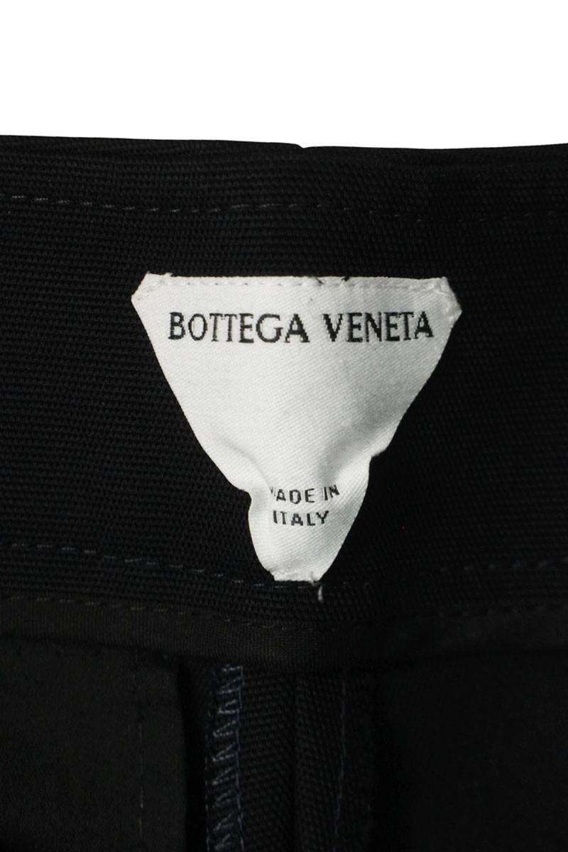 Bottega Veneta Curved Cotton Trousers Black Size 36