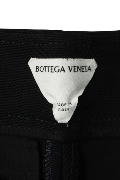 Bottega Veneta Curved Cotton Trousers Black Size 36