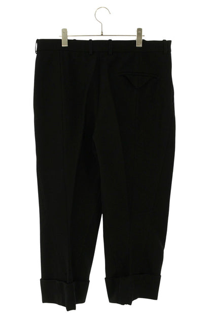 Bottega Veneta Black Cotton Roll-Up Trousers Size 38