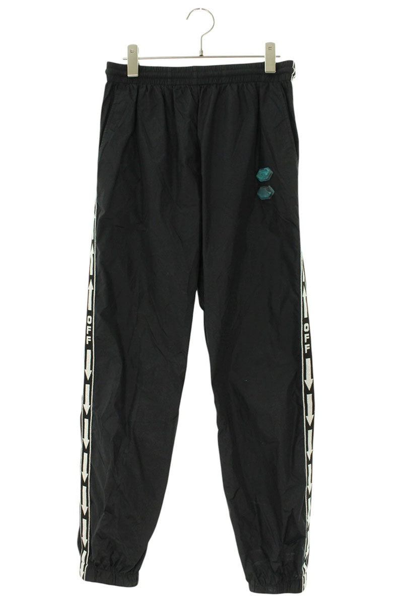 OFF-WHITE Black Nylon Jogging Pants Size 32