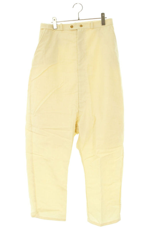 LES SIX White Wool Wide Slacks Size 28