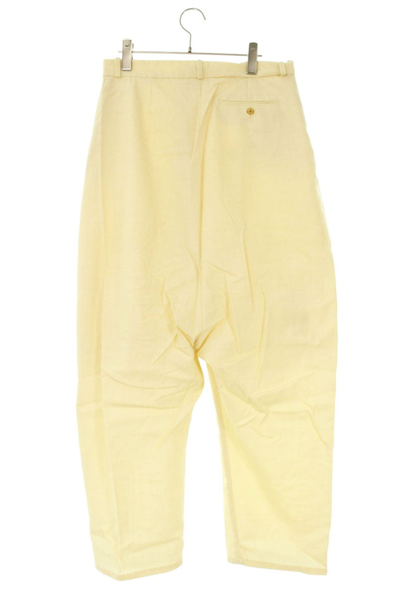 LES SIX White Wool Wide Slacks Size 28