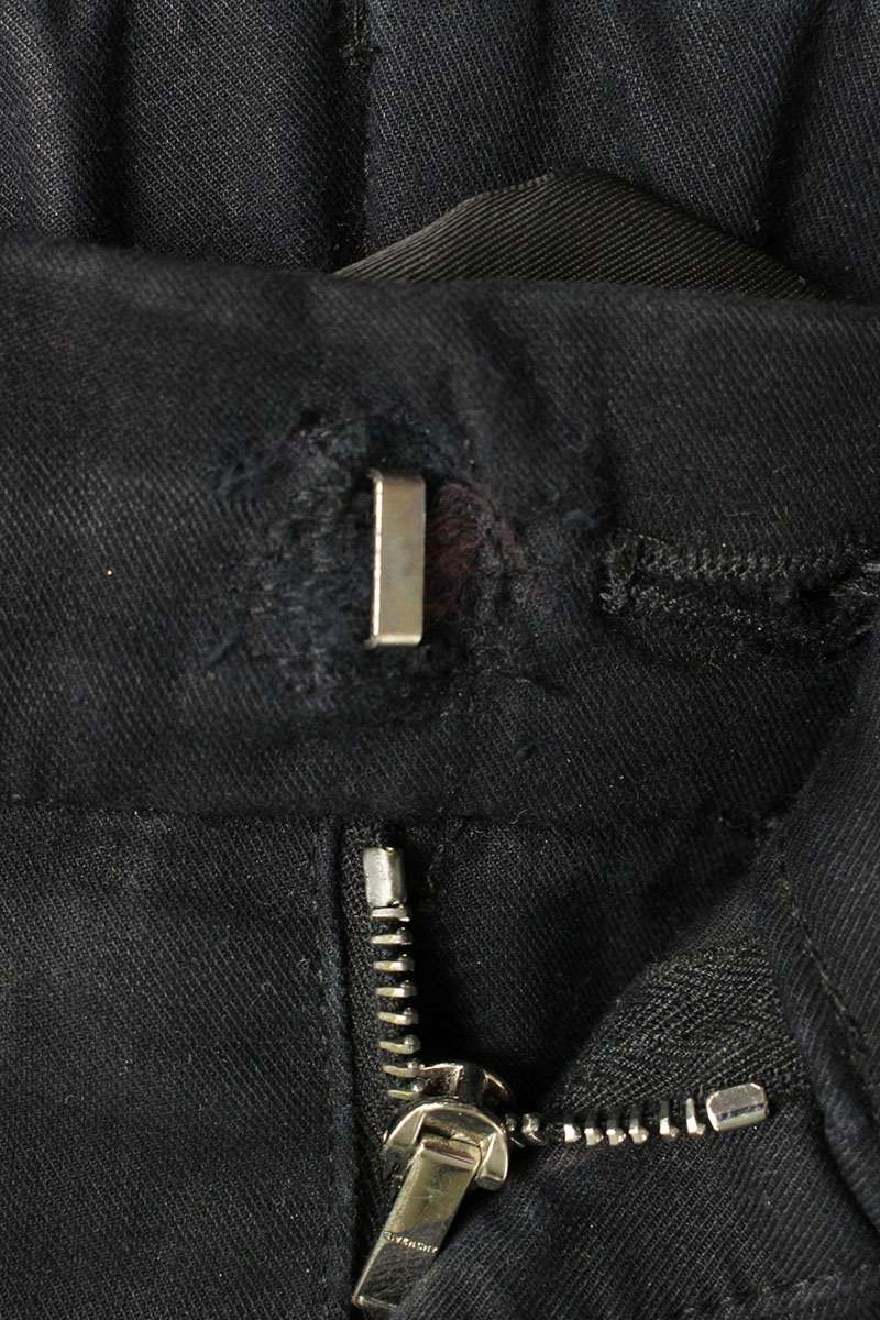GIVENCHY Black Cotton Layered Cargo Pants Size 34