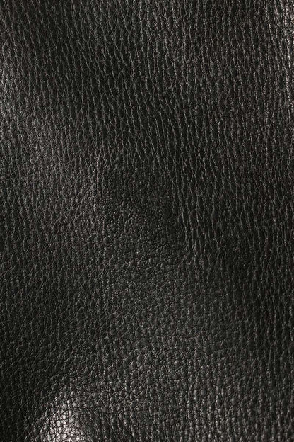 SEQUEL 25AW Logo Print Leather Pants Black Size 34