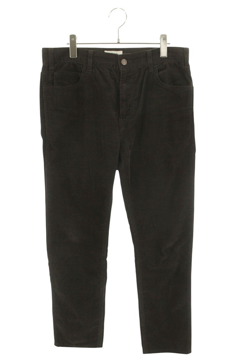 CELINE Brown Cotton Corduroy Straight Pants Size 30