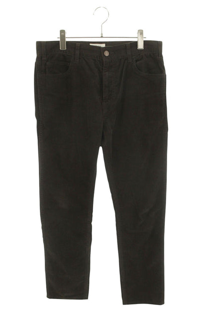 CELINE Brown Cotton Corduroy Straight Pants Size 30