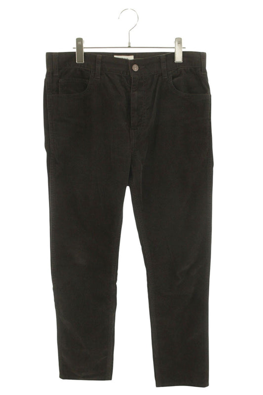 CELINE Brown Cotton Corduroy Straight Pants Size 30