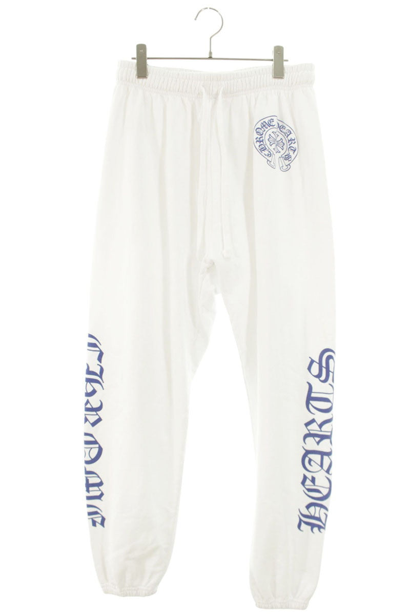Chrome Hearts Side Logo Print Sweat Pants White Size 34