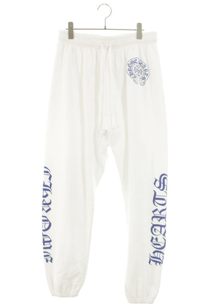 Chrome Hearts Side Logo Print Sweat Pants White Size 34