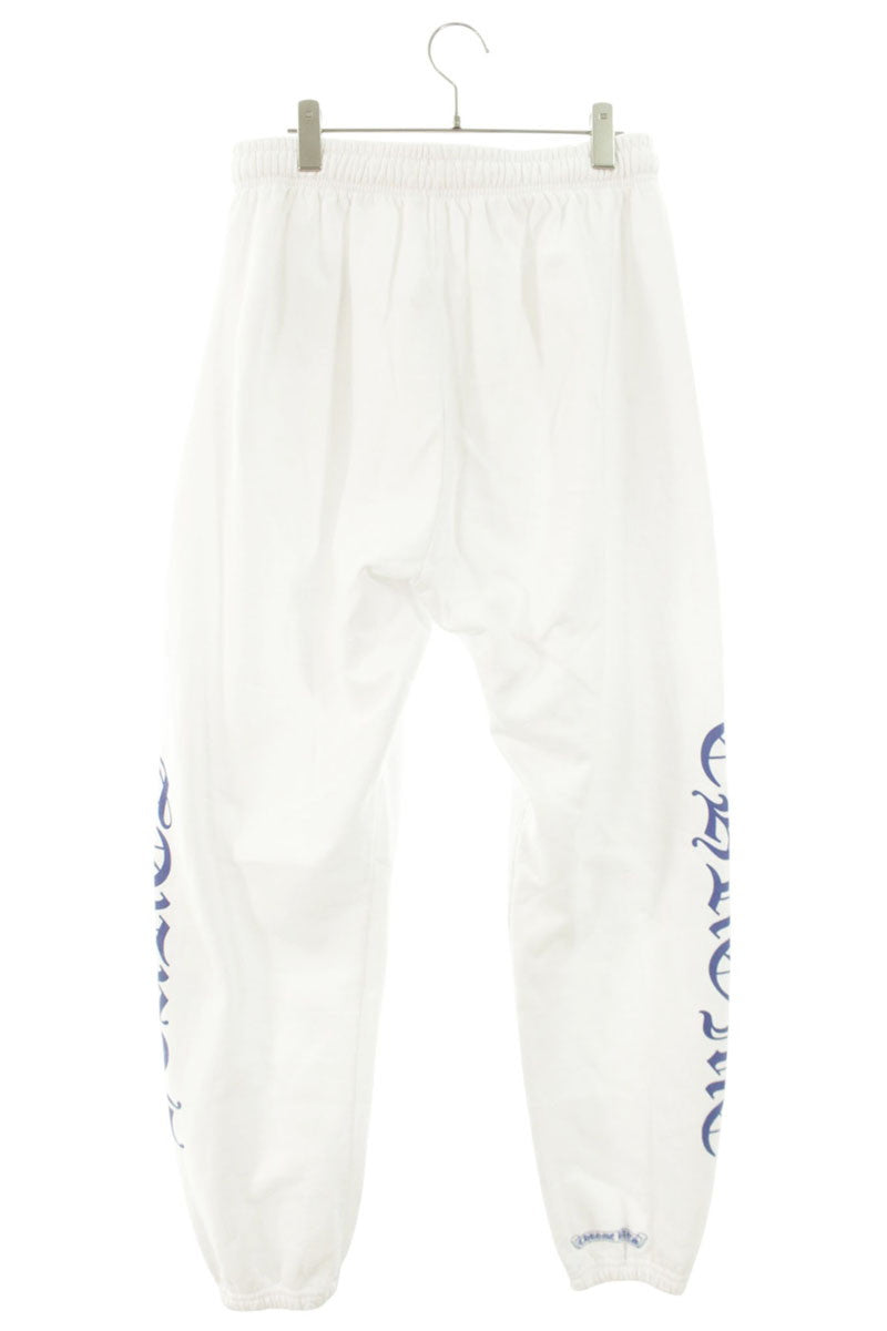 Chrome Hearts Side Logo Print Sweat Pants White Size 34