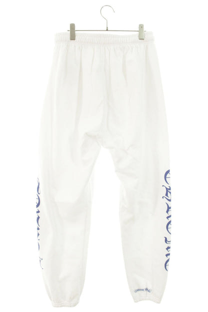 Chrome Hearts Side Logo Print Sweat Pants White Size 34
