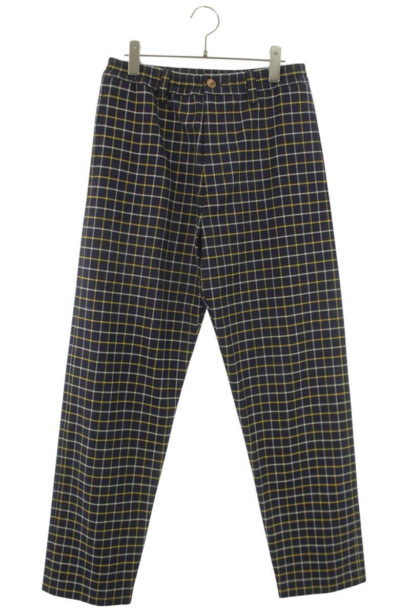 Marni 24SS Checkered Cotton Wool Blend Slacks Size 32