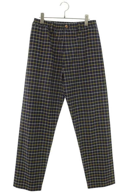Marni 24SS Checkered Cotton Wool Blend Slacks Size 32