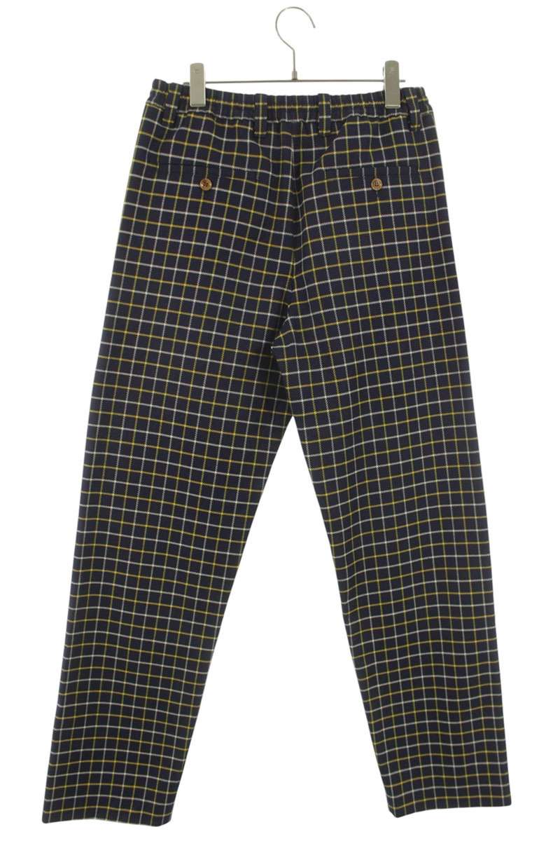 Marni 24SS Checkered Cotton Wool Blend Slacks Size 32