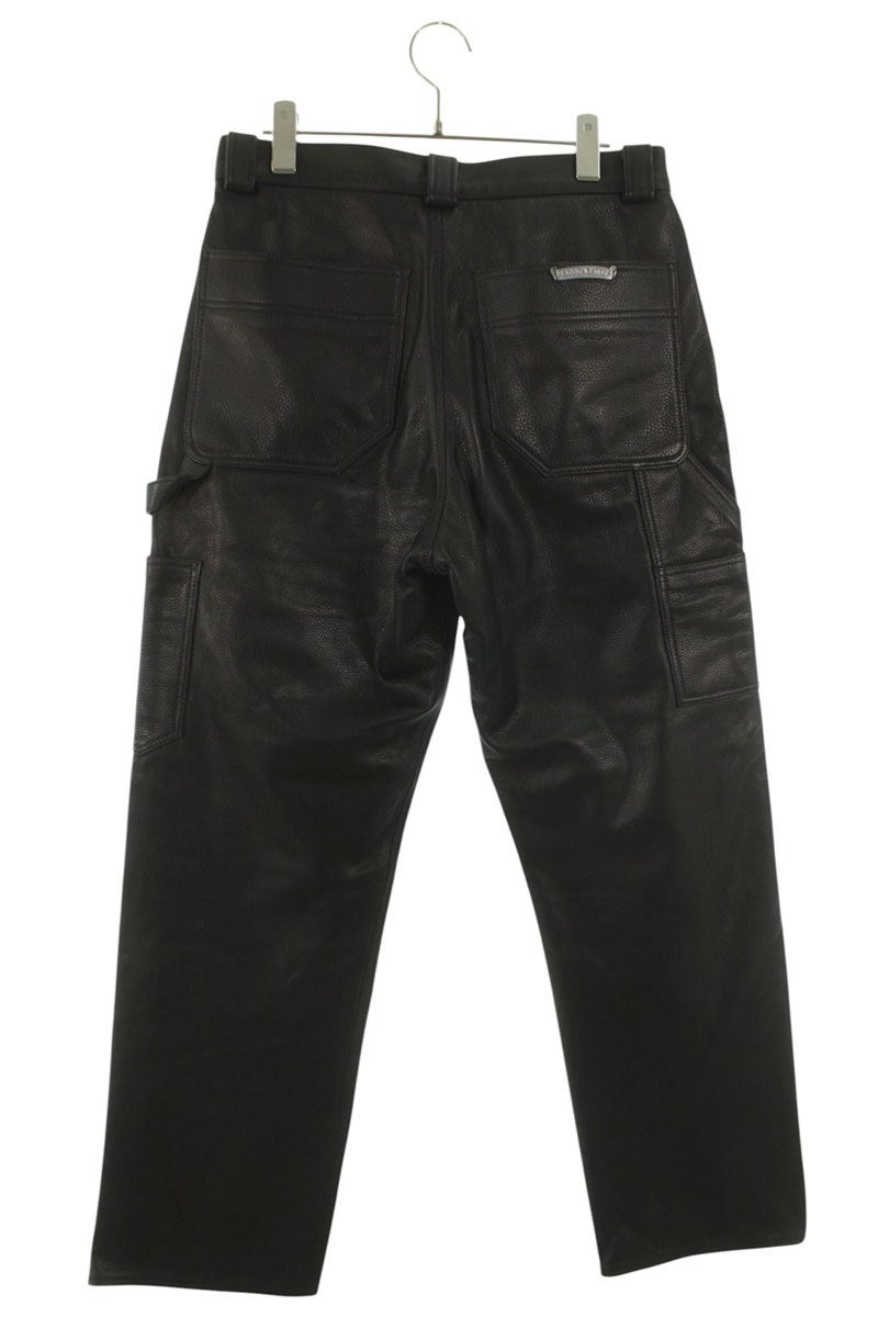Chrome Hearts CARPENTER DOUBLE KNEE Leather Pants Size 31