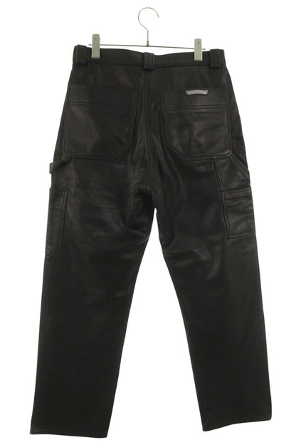Chrome Hearts CARPENTER DOUBLE KNEE Leather Pants Size 31